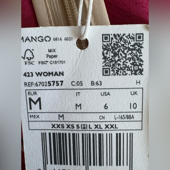 Mango Striped Midi Dress – Size Medium (US 6) brand new - Picture 9 of 15